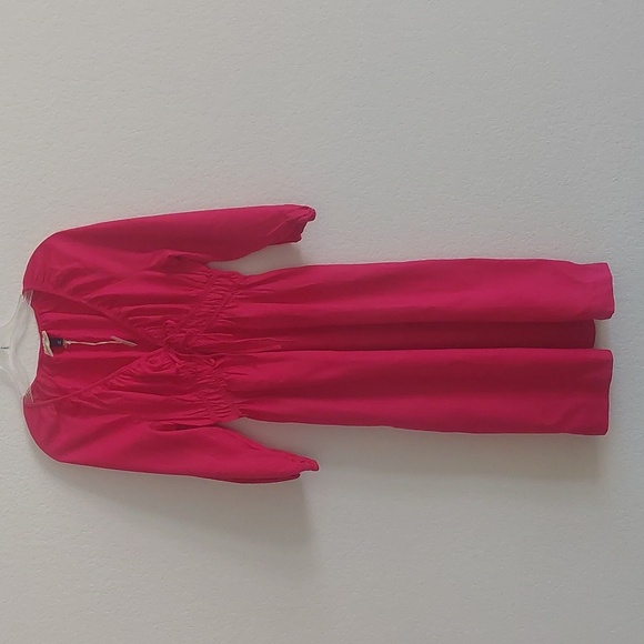 UNIVERSAL THREAD Pink Peasant Sleeve Women's Dress NWT - Picture 2 of 9